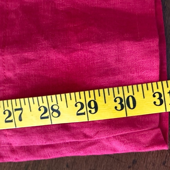 Lu.ciee‎ NWT 2 piece red linen pantsuit sustainable fabric size S/M - Picture 14 of 16